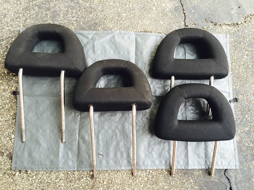 FS Black Cloth beetle headrests (2 sets) VW Vortex Volkswagen Forum